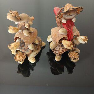 The 'Sea Shell Turtles'  These are decorative fun sea shells dressed as turtles